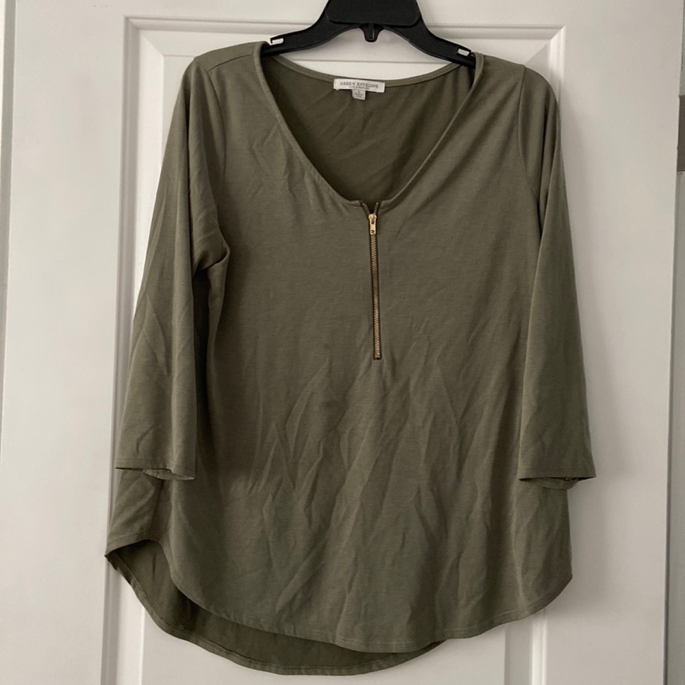 Olive colored shirt